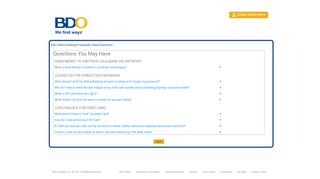 BDO Online Banking Frequently Asked Questions - Banco De Oro ...
