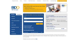 BDO Online - BDO Unibank