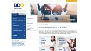 Easy and Secure eBanking in the Philippines | BDO Unibank, Inc.
