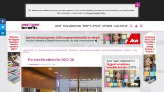 The benefits offered by BDO UK - Employee Benefits