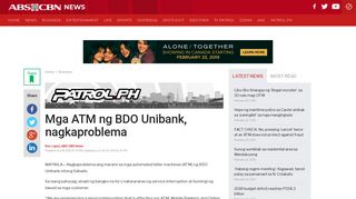 Mga ATM ng BDO Unibank, nagkaproblema | ABS-CBN News