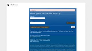 Interior Systems Technical Publications Login