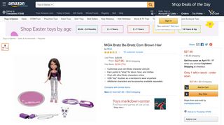Amazon.com: MGA Bratz Be-Bratz.Com Brown Hair: Toys & Games