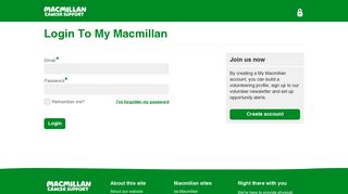 Login to My Macmillan - Macmillan Cancer Support