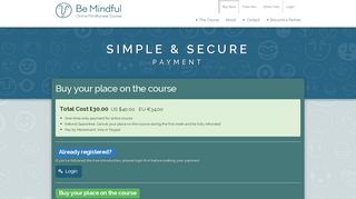 Buy your place on the course | Be Mindful - Be Mindful Online