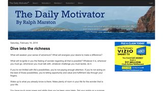 The Daily Motivator - Aim far and focus near