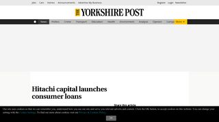 Hitachi capital launches consumer loans - Yorkshire Post