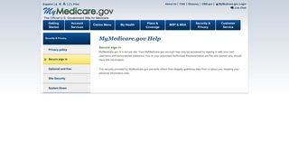 Secure sign in - MyMedicare.gov