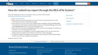 How do I submit my report through the BEA eFile System? | U.S. ...