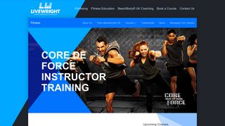 Core De Force Instructor Training – Live Wright