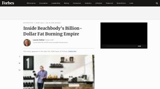 Inside Beachbody's Billion-Dollar Fat Burning Empire - Forbes