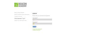 Beacon Academy - Online Application - Log In - RenWeb
