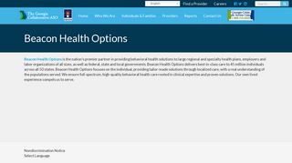 Beacon Health Options - Georgia Collaborative ASO