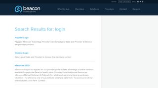 login | Search Results | Beacon Health Options