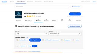 Working at Beacon Health Options: 144 Reviews about Pay & Benefits ...