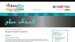 Beacon Health Options - MetroPlus