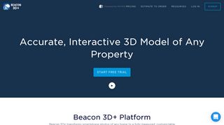 Beacon 3D+ - Fully Measured, Customizable 3D Model of Any Home