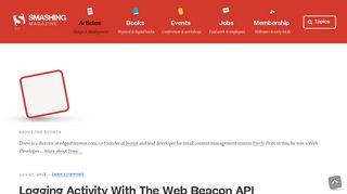 Logging Activity With The Web Beacon API — Smashing Magazine