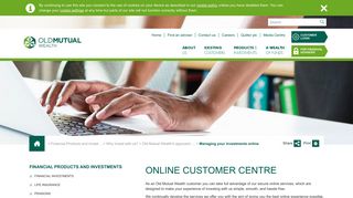 Online Customer Centre | Old Mutual Wealth
