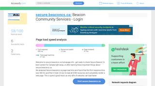 Access secure.beaconcs.ca. Beacon Community Services - Login