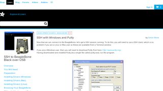 SSH with Windows and Putty | SSH to BeagleBone Black over USB ...