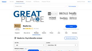 Working at Bealls Inc.: 256 Reviews about Pay & Benefits | Indeed.com