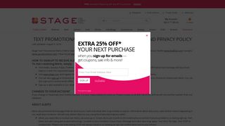 Text & Voice Promotional Alerts l Stage Stores