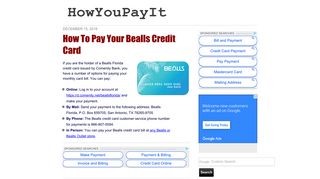 How To Pay Your Bealls Credit Card - HowYouPayIt