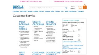 Customer Service - Bealls Florida