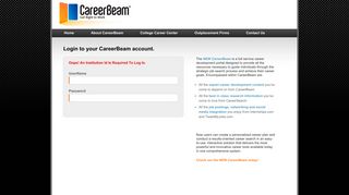 CareerBeam | Login
