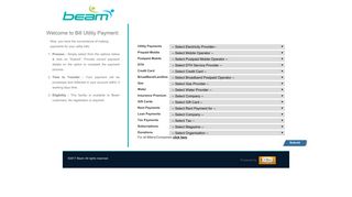 Welcome to Beam - Bill Utility Payment - BillDesk