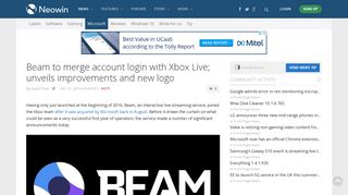 Beam to merge account login with Xbox Live; unveils improvements ...