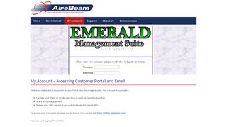 My Account – Accessing Customer Portal and Email | AireBeam ...