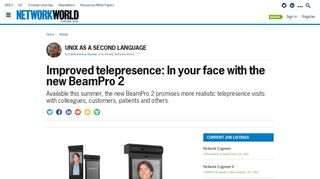 Improved telepresence: In your face with the new BeamPro 2 ...