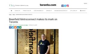 Beanfield Metroconnect makes its mark on Toronto | Toronto.com