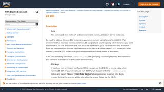 eb ssh - AWS Elastic Beanstalk - AWS Documentation - Amazon.com