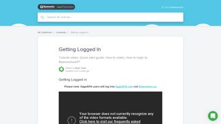 Getting Logged In | Beanworks Help Center
