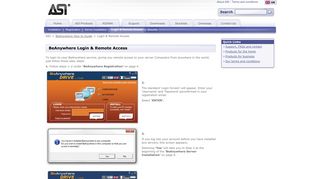 BeAnywhere Login & Remote Access - ASI