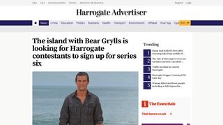 The island with Bear Grylls is looking for Harrogate contestants to sign ...