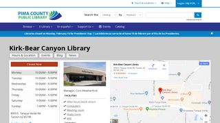 Kirk-Bear Canyon Library | Pima County Public Library