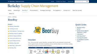 BearBuy - Supply Chain Management - UC Berkeley
