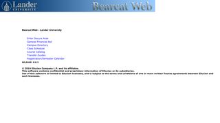 Bearcat Web - Lander University