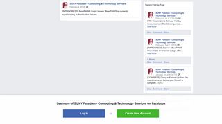 [INPROGRESS] BearPAWS Login Issues:... - SUNY Potsdam - Facebook