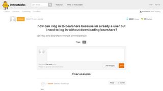 how can i log in to bearshare because im already a user but i need to ...