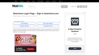 Bearshare Login Page – Sign in bearshare.com - TeleCoz