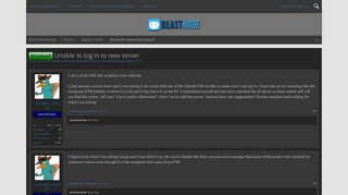Resolved - Unable to log in to new server | BeastNode Forums