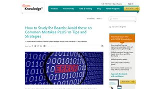 How to study for the boards: Avoid 10 common board prep mistakes ...