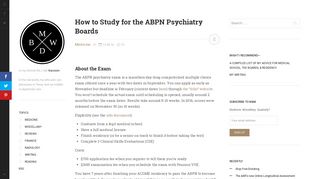 How to Study for the ABPN Psychiatry Boards | ben white