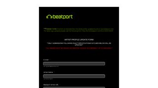 Beatport Artist Profiles - JotForm