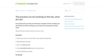 The previews are not working on the site, what do I do? – Beatport ...